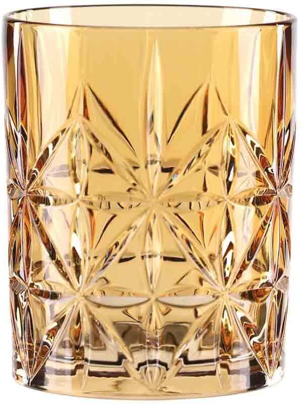 Whiskyglas NACHTMANN "Whiskytumbler Highland 345 ml", gelb (amber), Glas, Trinkgefäße, Whiskyglas