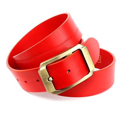 Ledergürtel ANTHONI CROWN, Damen, Gr. 90, rot, Rindsleder, Gürtel Ledergürtel