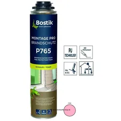 Bostik Montage Pro Brandschutz B1 P765 1K PU-Polyurethan Schaum 750ml NBS Dose rosa