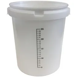 Anrühreimer 30 ltr. mit 25 ltr. Skala - weiß