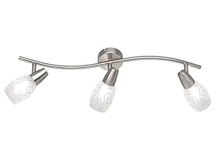 Reality Leuchten R80023007 Colmar spot, metaal, nikkel mat, 8,0 x 56,0 x 19,0 cm