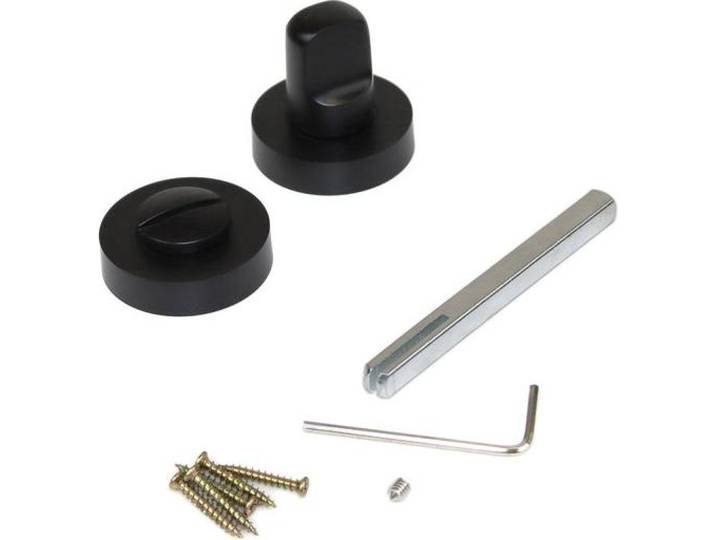 5 jeux rosace de condamnation\, rosace ronde pour porte intérieur\, Ø 35 mm\, Peint en noir