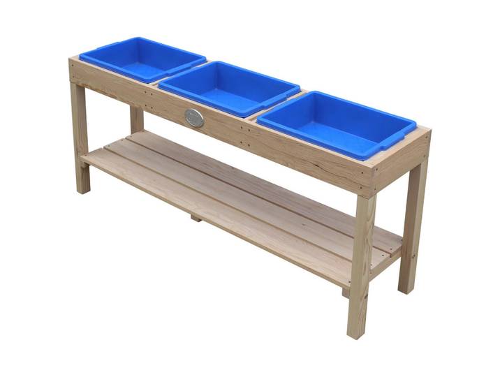 Sand-, Blau, Braun, Kunststoff, Hemlocktanne, 124x50x27 cm, EN 71, CE, FSC 100%, Gartenmöbel, Kinder-Gartenmöbel