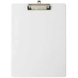 Exacompta 19296E 10x Klemmbrett mit Hülle - Format 23x32cm für A4 - Weiß