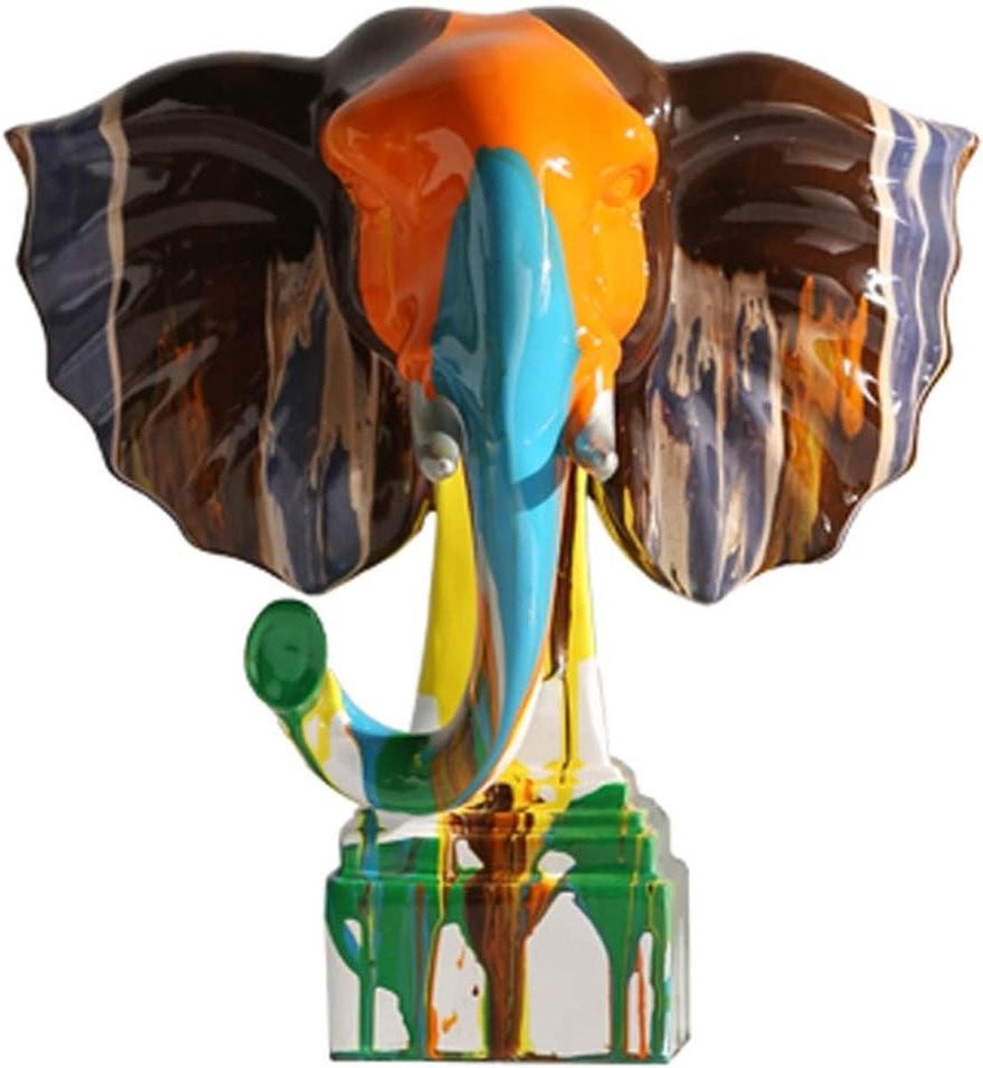 Abstract Olifant Beeld Multicolor - Modern Ornament voor op Tafel