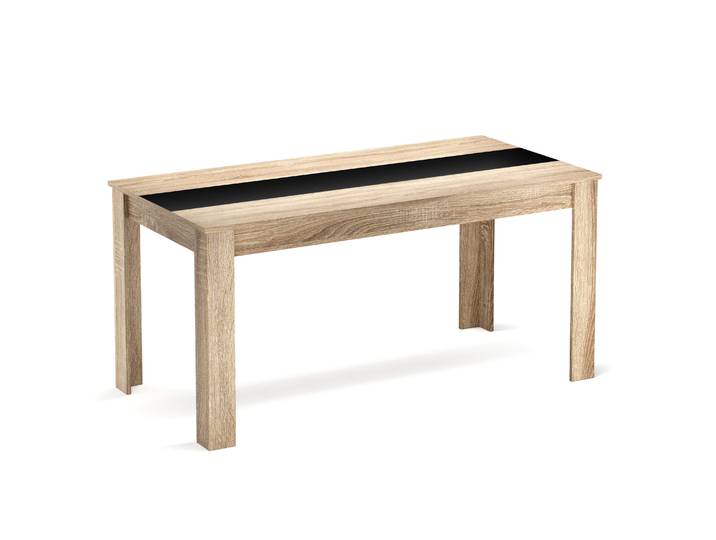 Esstisch ACCENT mit Wendeplatte 160 x 90 cm braun