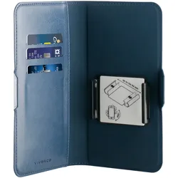 Geldbörsenhülle für Universal  Universal Book Case (Blau)