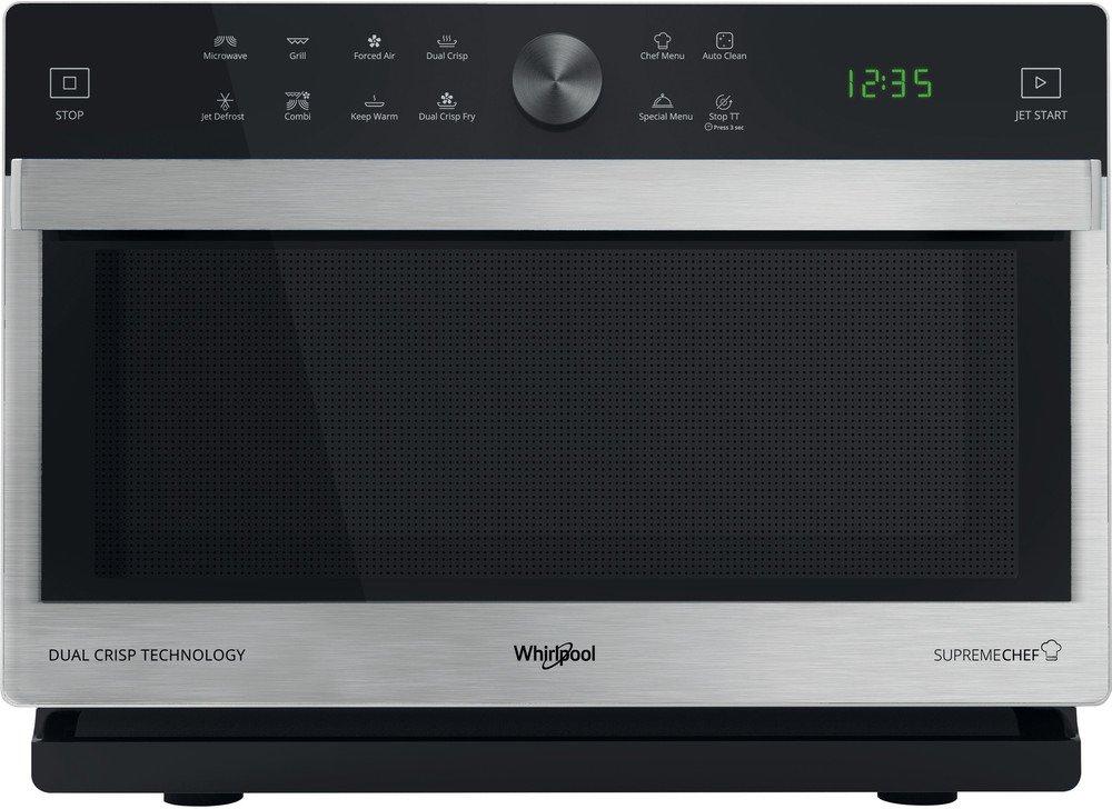 Whirlpool MWSC 833 SX, Arbeitsplatte, Kombi-Mikrowelle, 33 l, 900 W, Eingebautes Display, Drehregler, Berührung