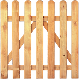TETZNERJENT Gartenzaun Tor gerade 100 x 100 cm 08436029