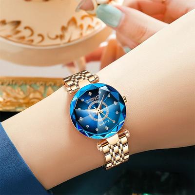 Modern Mode Marketplace 2024 Fashion Watches For Women Ladies Luxury Wristwatch New Look Valentines Da Gold Blue