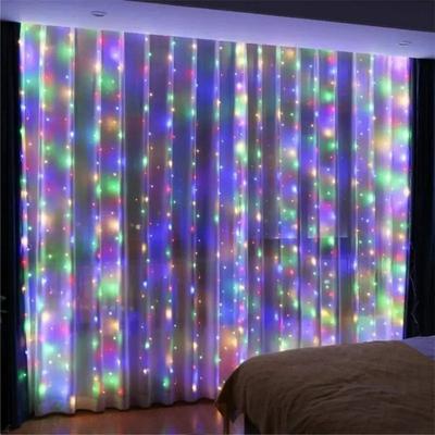 Uplift Picks Radiant USB LED Curtain Lights With Remote For Effortless Celebration Ambiance multicolor 3x3 M 300 Leds