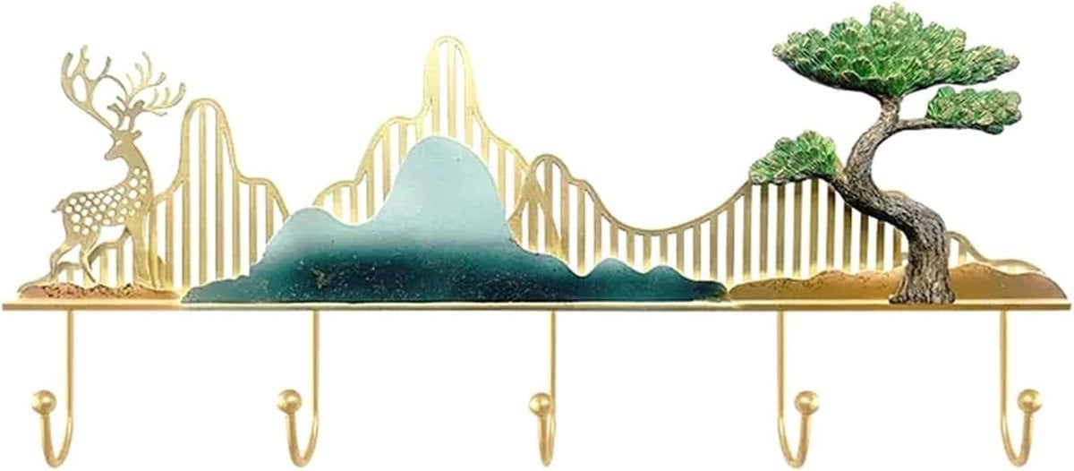 Decoratieve Wandkapstok Muurhanger Maat L - One Color