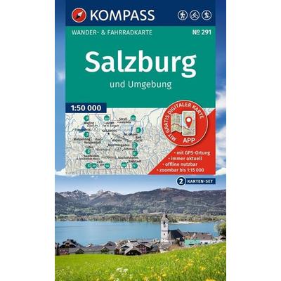 KOMPASS Wanderkarten-Set 291 Salzburg und Umgebung (2 Karten) 1:50.000, Sonstige von , KOMPASS Freytag & Berndt, 978-3-99154-417-3