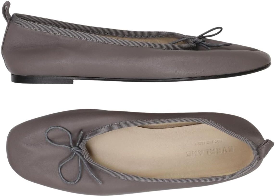 Everlane Damen Ballerina, Grau, Gr. EU 40 (UK 6.5), Leder - Second Hand