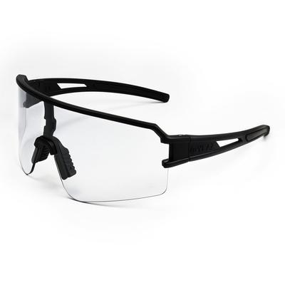 Sportbrille YEAZ "Sport-Sonnenbrille weiß/transparent SUNSPOT", Damen, schwarz (schwarz, transparent), Sonnenbrillen