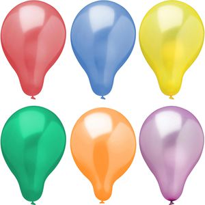 Papstar Luftballons 19342 Metallic farbig sortiert, rund, Ø 25 cm, 25 Stück