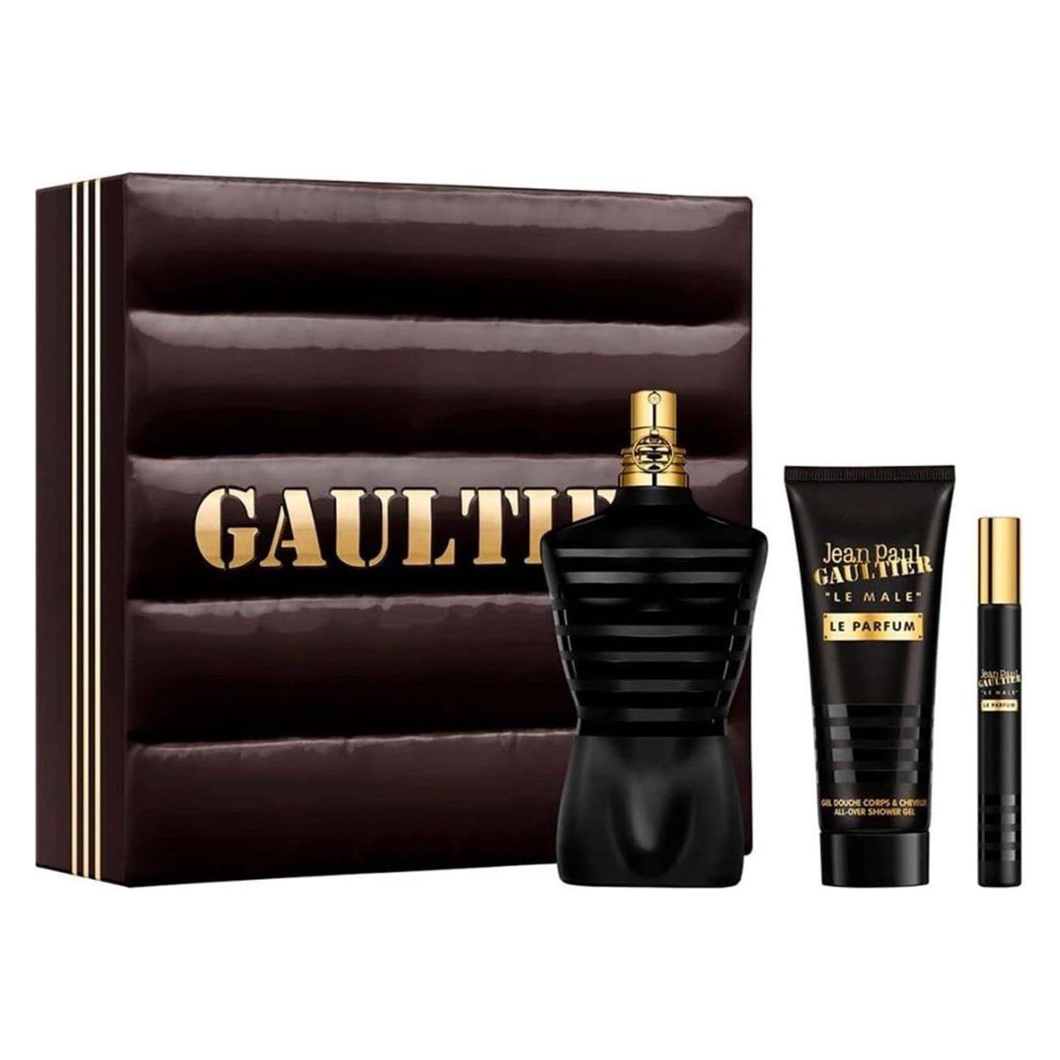 Gaultier Le Male Elixir Eau De Parfum 125ml Eau De Parfum 10ml Shower Gel 75ml (Parfum Set) (511316)