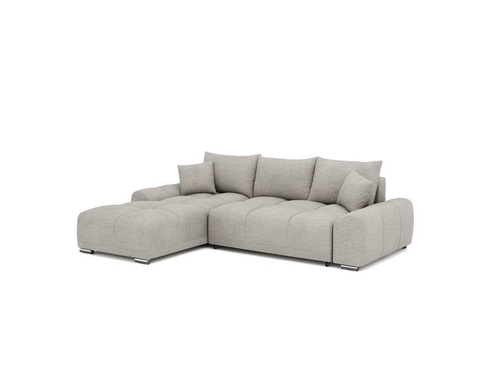 Ecksofa mit Schlaffunktion TRAVIS links grau