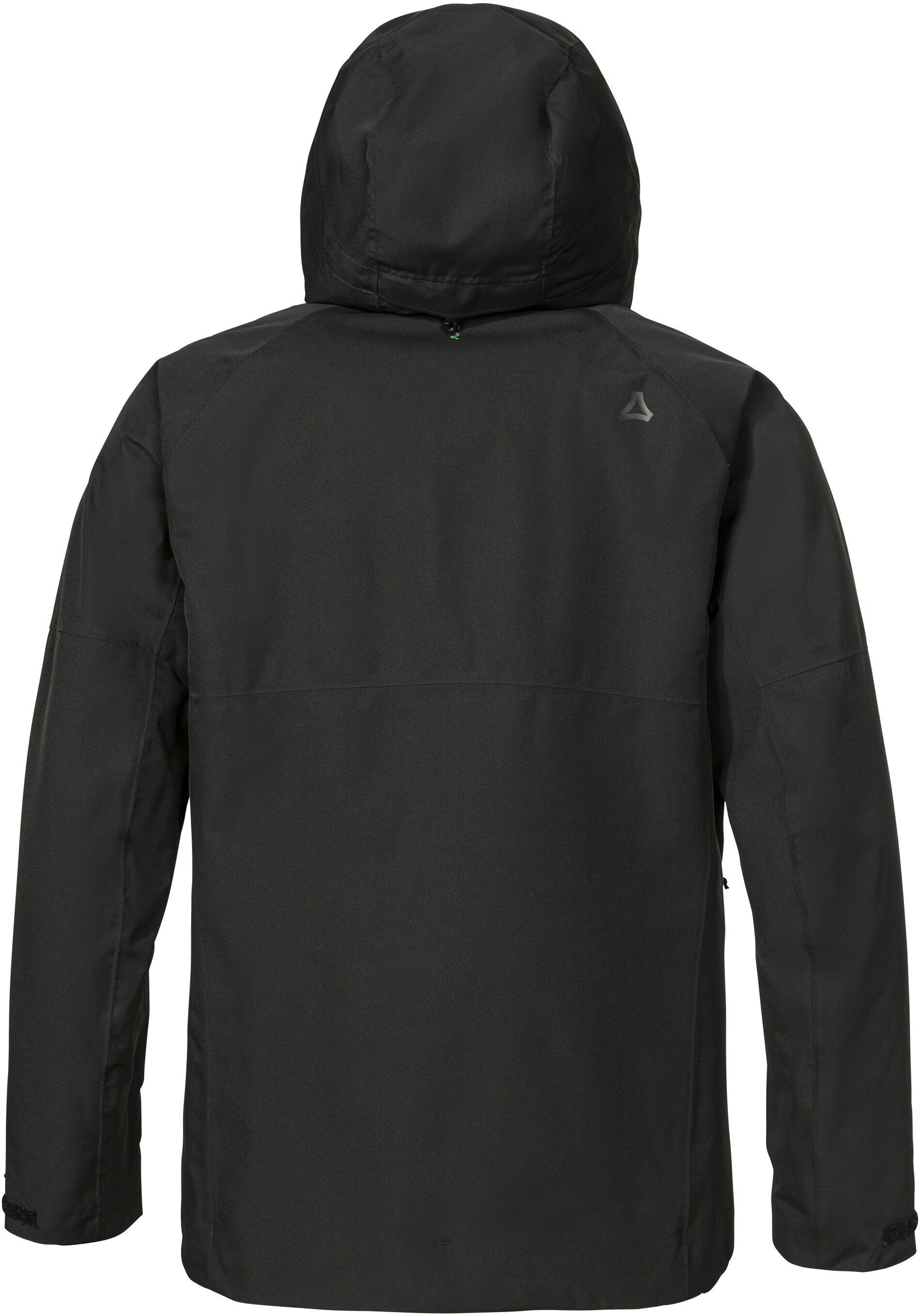 Regenjacke SCHÖFFEL, Herren, Gr. 48, schwarz, Obermaterial: 100% Polyester. Futter: 100% Polyester, Jacken Regenjacke, Wasser- und winddicht