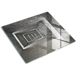 GLASPLATTE 60x52 cm Ziegel