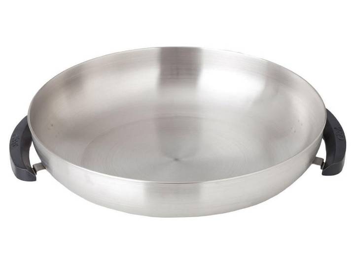 Wok COBB Premier , silber (silberfarben), B:34cm H:6,4cm Ø:30cm, Pfannen, Wok