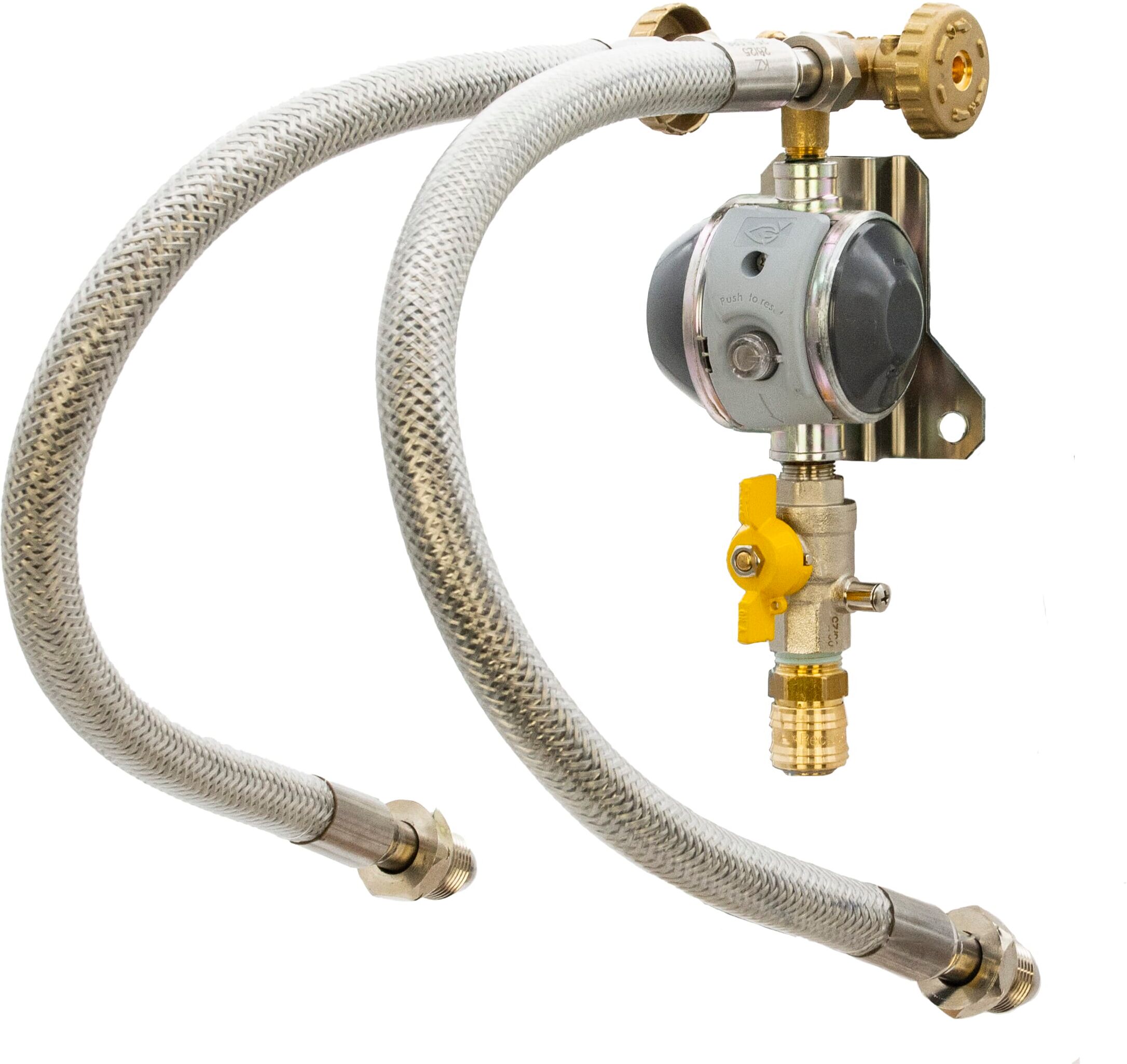 Clesse CSR485 Dual Propane Regulator with OPSO & Quicksafe Connector