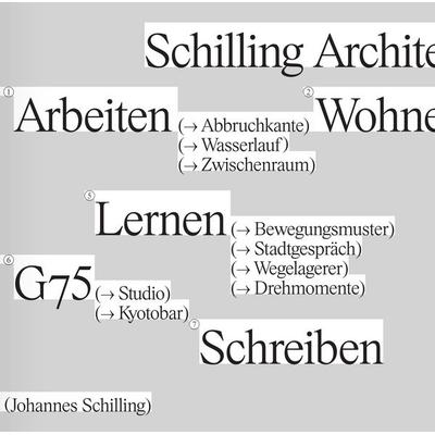 Schilling Architekten. 6 Magazine: Arbeiten, Wohnen, Lernen, Glauben, Lagern, G75, Schreiben, Taschenbuch von , König, Walther, 978-3-7533-1092-3
