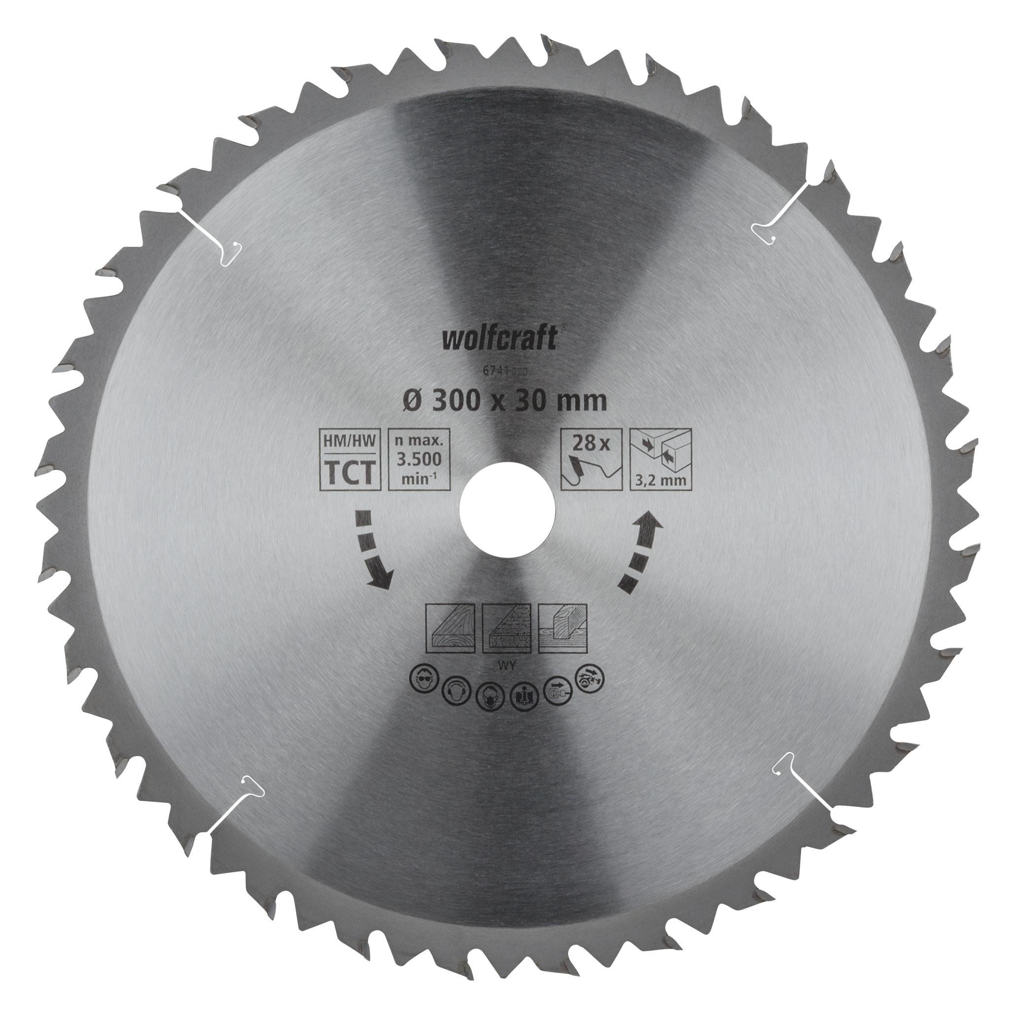 wolfcraft 1 Tischkreissägebl. HM, 28 Zähne, ø300mm (6741000)