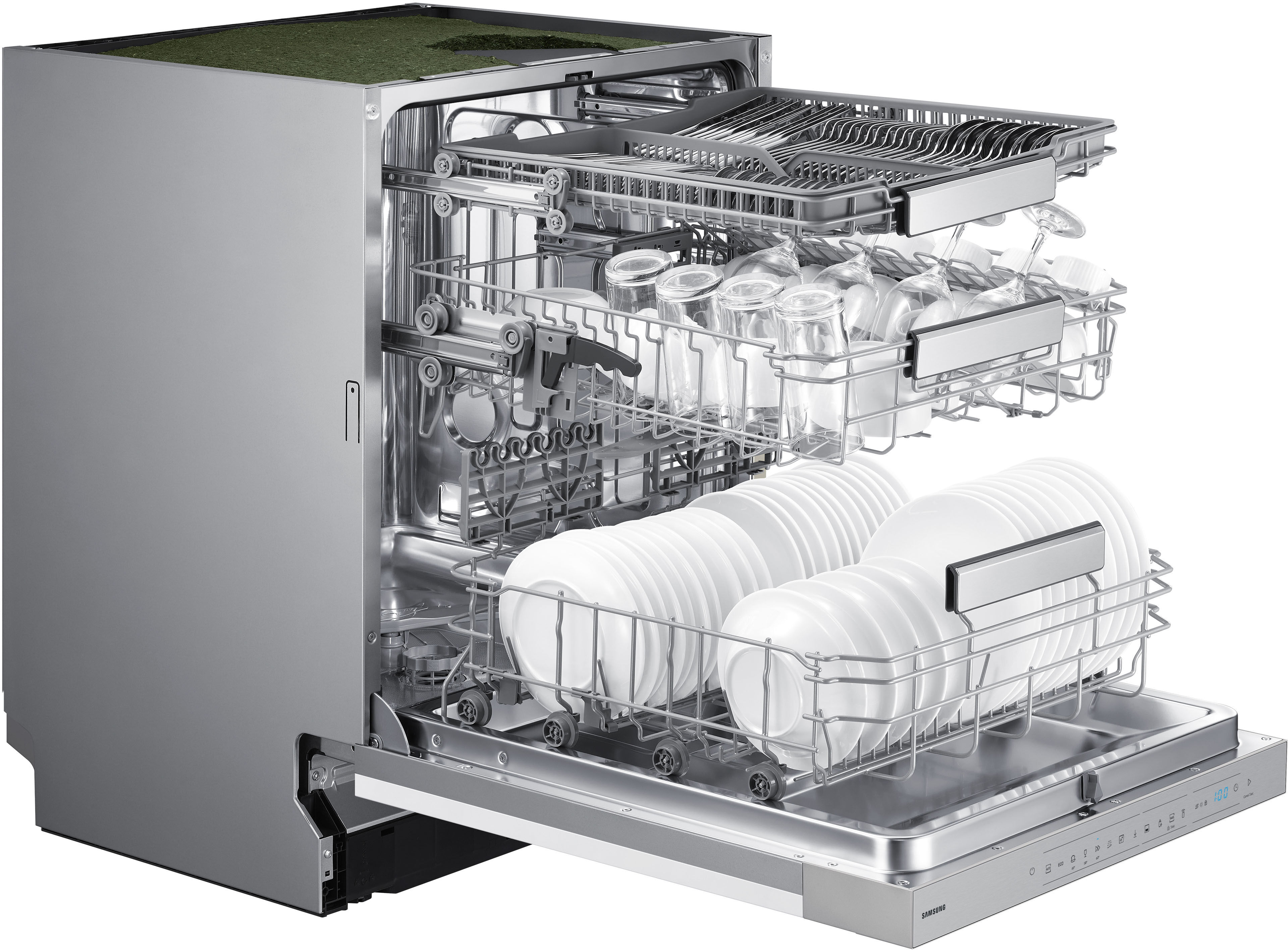 Samsung teilintegrierbarer Geschirrspüler "DW70H73YCSRU1", Energieeffizienz: C, weiß (silber), Geschirrspüler, teilintegrierbarer Geschirrspüler