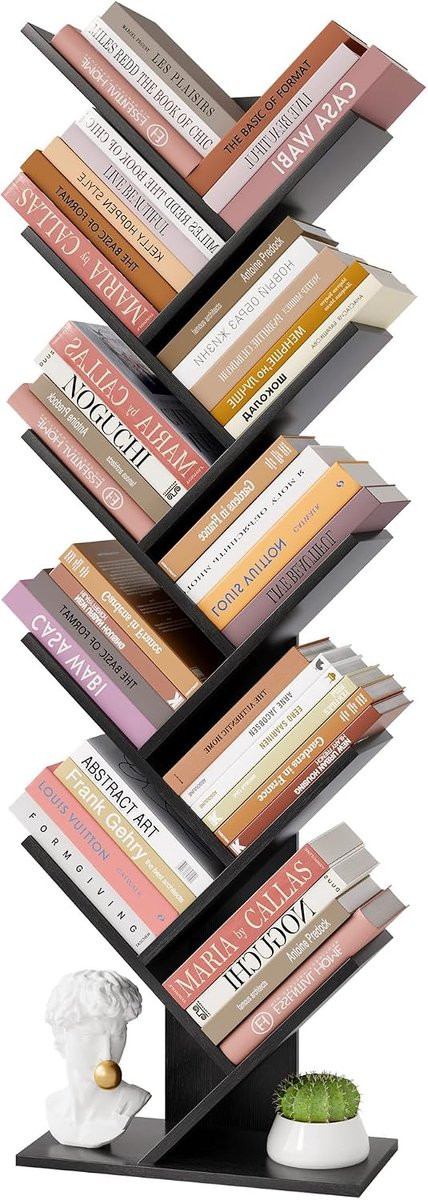 Boekenplank met 10 niveaus voor boeken en decoratie