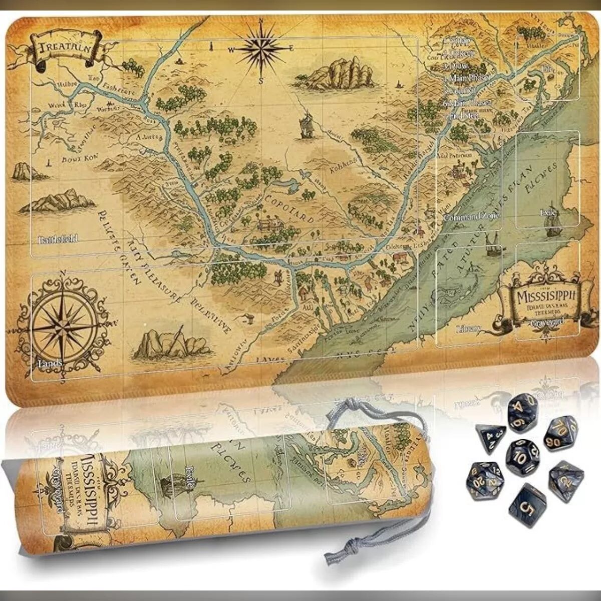 INF Magic The Gathering/Yu-Gi-Oh Gaming Mauspad - 350x600x3mm Naturkautschuk Matte