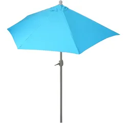Décoshop26 - Halbkreisförmiger Sonnenschirm für Balkon oder Terrasse UV-Schutz 50+ Polyester/Aluminium 3 kg 300 cm Durchmesser 04_0003903