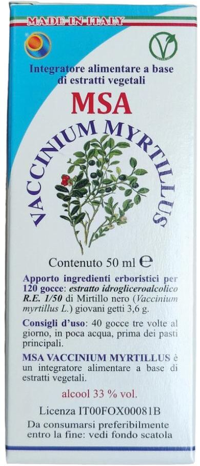 HERBOPLANET Srl MSA VACCINIUM MYRTIL 50ML