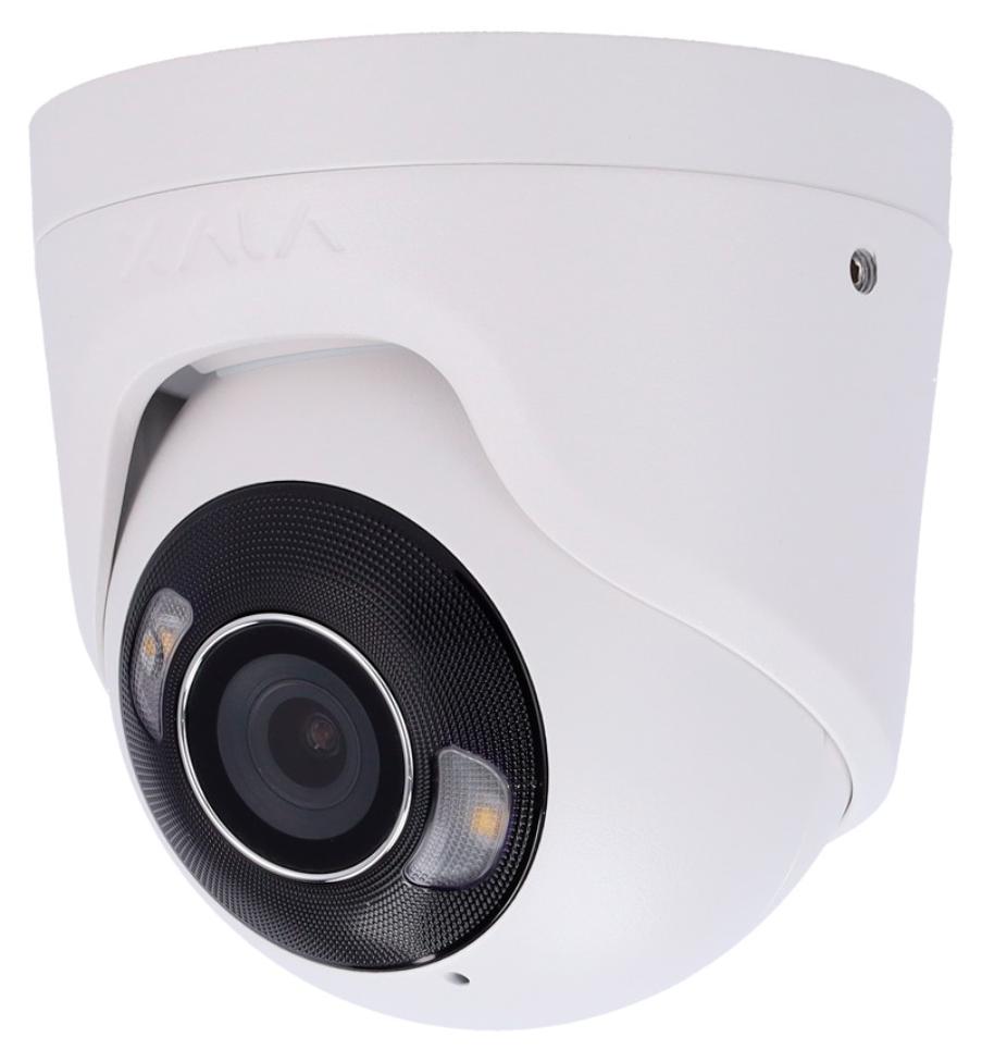 Ajax TurretCam HL IP Eyeball Kamera, 8 MP, 4.0 mm, Intelligente Videoanalyse, Weiß (HAN 126267)