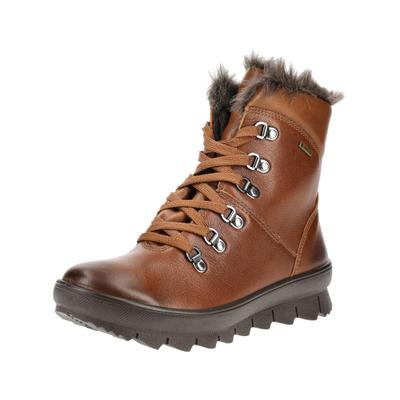 Stiefelette LEGERO "Legero Stiefelette Leder", Damen, Gr. 37,5, Textil, braun, Leder, Schuhe Stiefelette