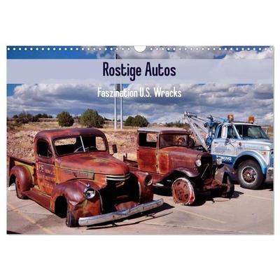 Rostige Autos. Faszination U.S. Wracks (Wandkalender 2027 DIN A3 quer), CALVENDO Monatskalender
