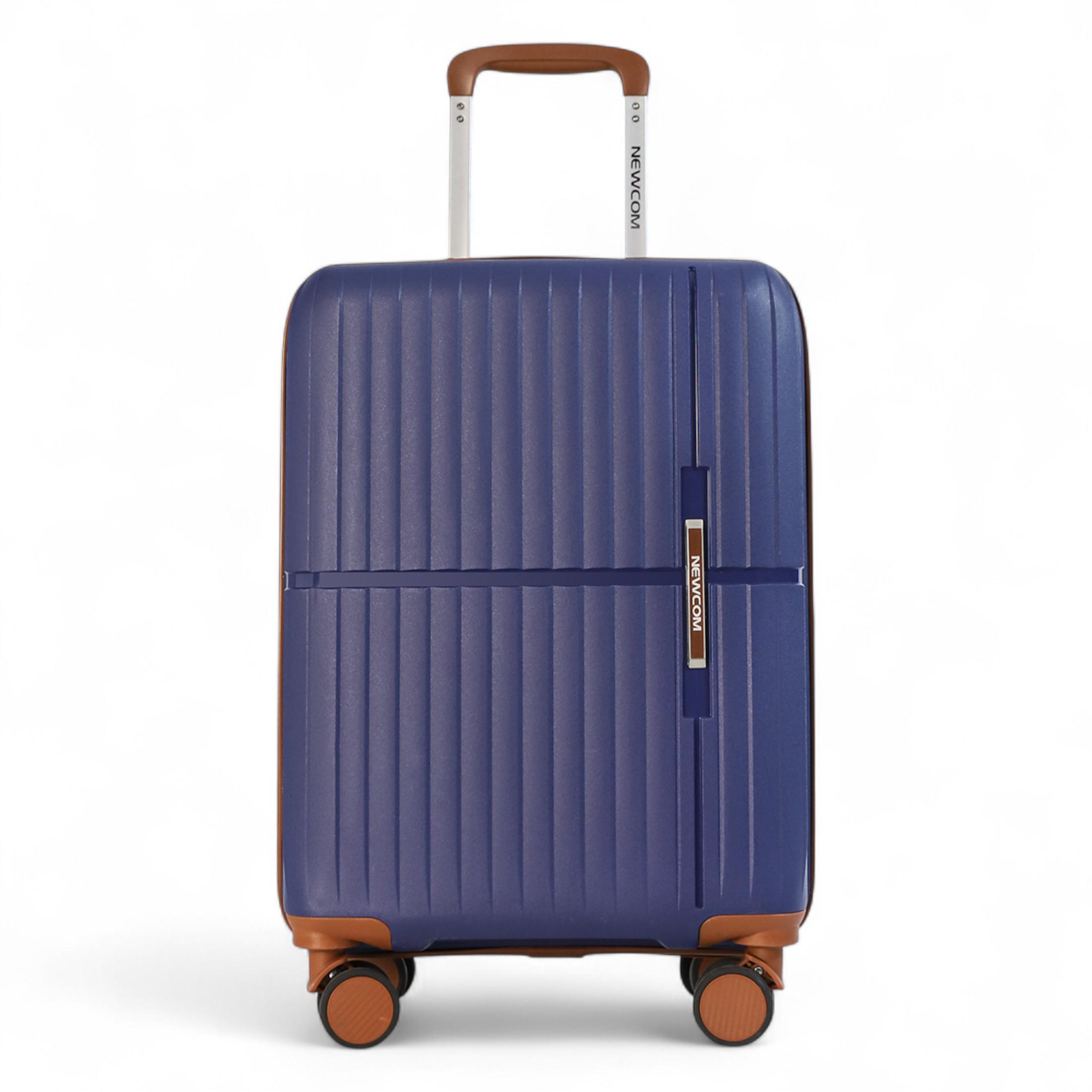 Hartschalen-Kabinenkoffer 37 x 22 x 56 cm PP Gepäckkoffer Passend für Easyjet, Ryanair
