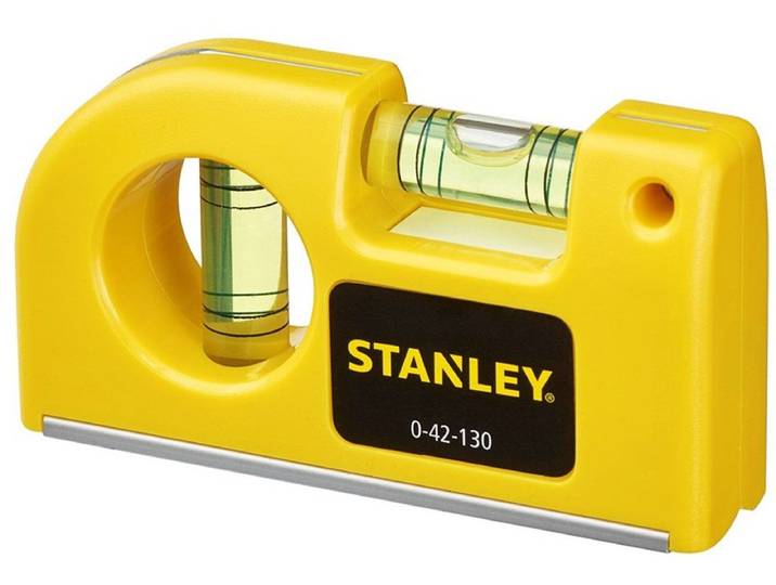 STANLEY 0-42-130 - Pocket Spirit Level - Magnetisch - Geel