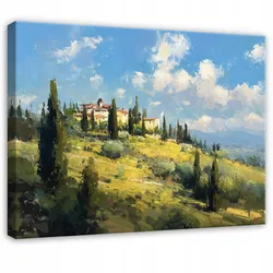 LEINWANDBILD Landschaft Wald Grün 120x80 cm