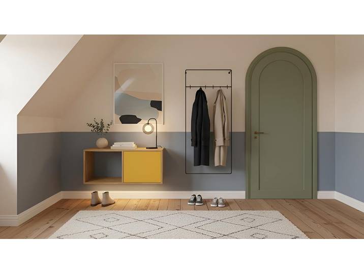 Maßgefertigtes Hängesideboard – gratis Magazin Eiche Natur geölt
