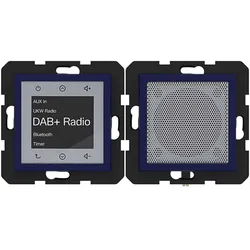 Hager WAN6110C06 Radio Touch UP DAB+, Bluetooth m. Lautsprecher,A.x/C.x, ocean, halbglänzend