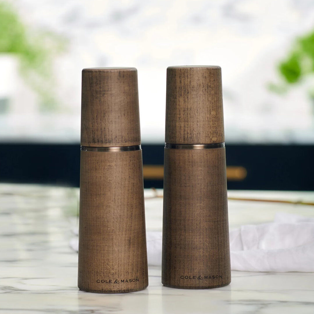 Cole & Mason Brand Pepper Mill Dark Grey 18.5cm H X 6cm W X 6cm D