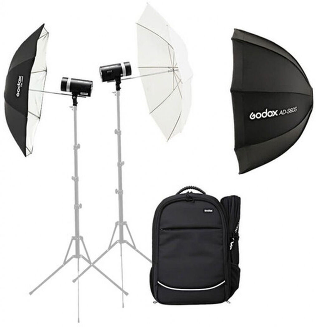Godox AD300pro II Kit TTL WITSTRO Studio-Set mit with Akku & Rucksack
