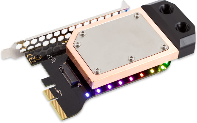 Aqua-Computer kryoM.2 RGBpx PCIe 5.0/4.0/3.0 x4 Adapter f&uuml;r M.2 P...