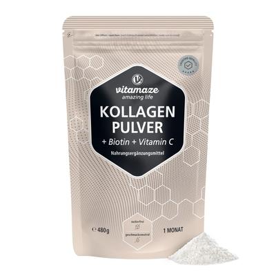 Kollagen PULVER+Biotin+Vitamin C 480 g Pulver