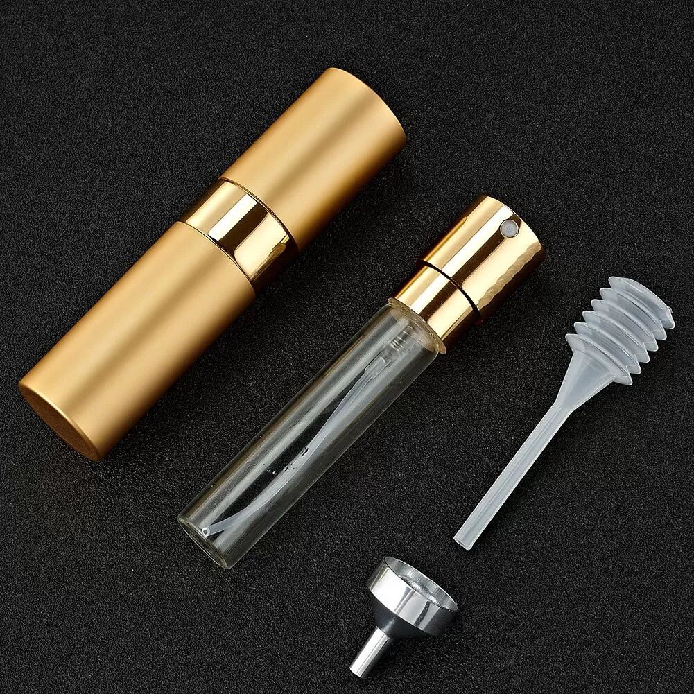 INF Kleine Nachfüll-Sprühflasche für Parfüm 8 ml Gold