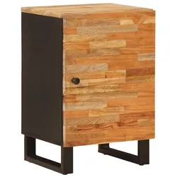 Helloshop26 - Moderner rechteckiger Badezimmerschrank funktionaler und eleganter Stauraum 38 x 33 x 58 cm aus natürlichem Mangoholz 02_0057819