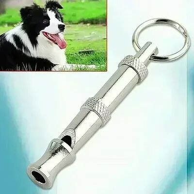 The Handy Homestead Adjustable Stainless Steel Dog Training Whistle For Bark Control & Recall Adjustable Stainless Steel Dog Training Whistle For Bark Control & Recall