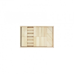 Halmakegel.com 30 Bausteine im Kasten - groß - natur - 50mm 260140