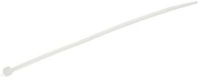 WHITE LABEL Abraçadeiras 15cm   Branco   100 unidades